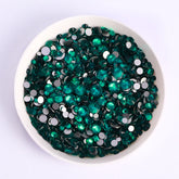 Mixed Sizes Blue Zircon  Glass FlatBack Rhinestones For Nail Art Silver Back WholesaleRhinestone